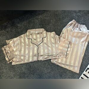 Champagne satin like pajamas